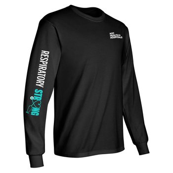 Respiratory Strong Unisex 2-Location Long-Sleeved T-Shirt - Silkscreened Personalization Available from Positive Promotions