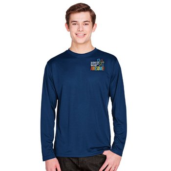 Healthcare Team Pride Team 365 Men's Zone Performance Wicking Long-Sleeve Tee - Silkscreened Personalization Available from Positive Promotions
