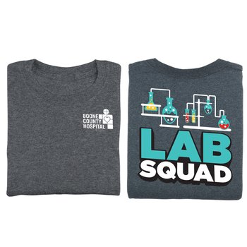 Lab Squad Unisex 2-Sided Short-Sleeved T-Shirt - Silkscreened Personalization Available from Positive Promotions