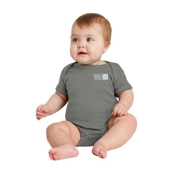 Rabbit Skins Infant Short Sleeve Baby Rib Bodysuit - Silkscreened Personalization Available from Positive Promotions