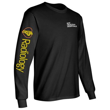 OK Symbol Radiology Unisex Long-Sleeve 2-Location T-Shirt - Silkscreened Personalization Available from Positive Promotions