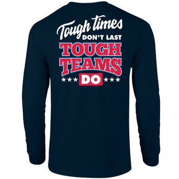 Tough Times Don't Last; Tough Teams Do Unisex Two-Sided Long-Sleeve T-Shirt - Silkscreened Personalization Available from Positive Promotions