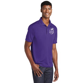 Sport-Tek® Men's ® RacerMesh® Performance Polo - Silkscreened Personalization Available from Positive Promotions