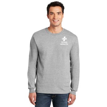Gildan® Unisex Ultra Cotton Long-Sleeved T-Shirt - Silkscreened Personalization Available from Positive Promotions