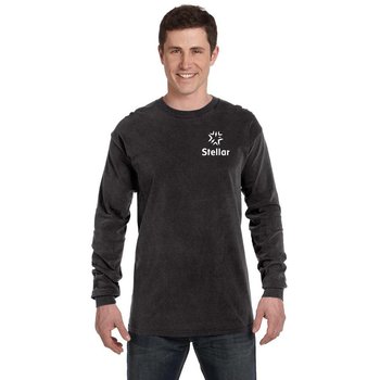 Comfort Colors® Unisex Heavyweight Long-Sleeved T-Shirt - Silkscreened Personalization Available from Positive Promotions