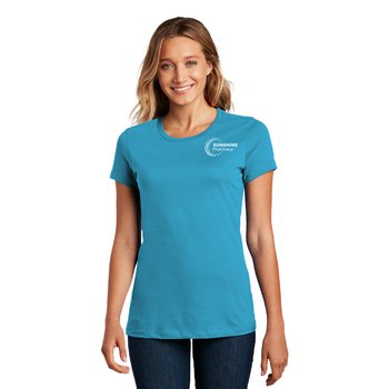 District® Women's Perfect Weight® Tee - Silkscreened Personalization Available from Positive Promotions