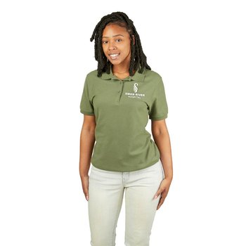 Port Authority® Women's Silk Touch Short-Sleeved Polo - Silkscreened Personalization Available from Positive Promotions