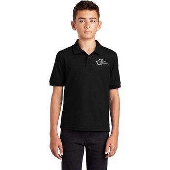 Port Authority® Youth Silk Touch Polo - Silkscreened Personalization Available from Positive Promotions