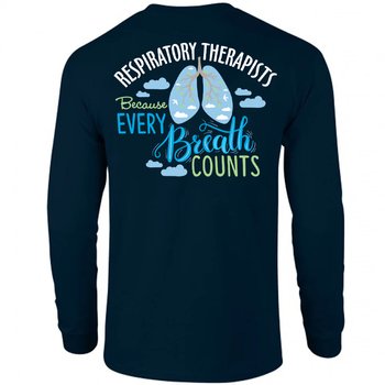 Live + Love + Heal: #nurselife Unisex Two-Sided Long-Sleeved T-Shirt - Silkscreened Personalization Available from Positive Promotions