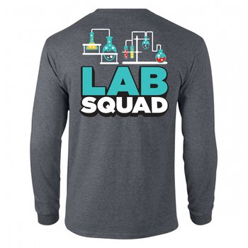 Lab Squad Unisex 2-Sided Long-Sleeve T-Shirt - Silkscreened Personalization Available from Positive Promotions
