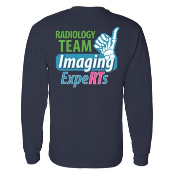 Radiology Team: Imaging ExpeRTs Unisex Two-Sided Long-Sleeved T-Shirt - Silkscreened Personalization Available from Positive Promotions