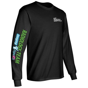 Radiology Team: Imaging ExpeRTs Unisex Long-Sleeve 2-Location T-Shirt - Silkscreened Personalization Available from Positive Promotions