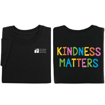 Kindness Matters Gildan® Unisex 2-Sided Short-Sleeved T-Shirt - Silkscreened Personalization Available from Positive Promotions