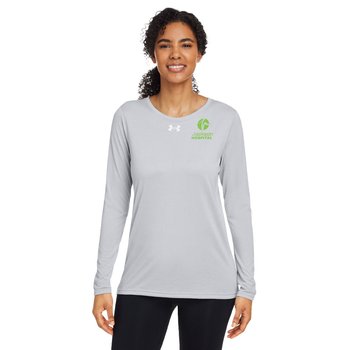 Under Armour® Women's Team Tech Long-Sleeved T-Shirt - Silkscreened Personalization Available from Positive Promotions