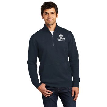 District® V.I.T. Unisex Fleece Quarter-Zip Pullover - Silkscreened Personalization Available from Positive Promotions