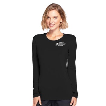 Cherokee® Women's Workwear Originals Long-Sleeved Underscrub Knit Tee - Silkscreened Personalization Available from Positive Promotions