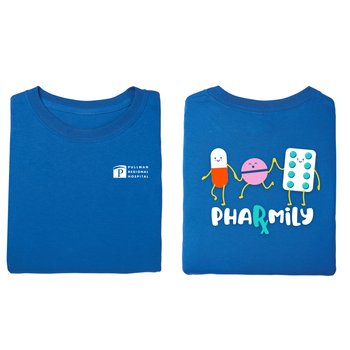 Pharmily Unisex 2-Sided Short-Sleeved T-Shirt - Silkscreened Personalization Available from Positive Promotions