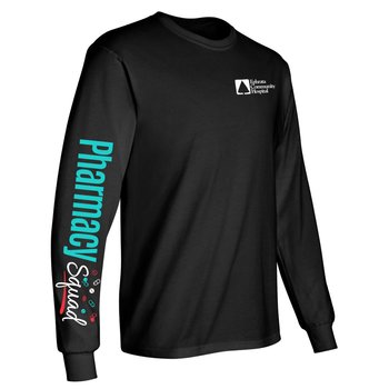 Pharmacy Squad Unisex 2-Location Long-Sleeved T-Shirt - Silkscreened Personalization Available from Positive Promotions