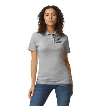Gildan® Women's Softstyle® Double Piqué Polo - Silkscreened Personalization Available from Positive Promotions