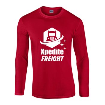 Gildan® Unisex Softstyle® Long-Sleeved Fashion T-Shirt - Silkscreened Personalization Available from Positive Promotions