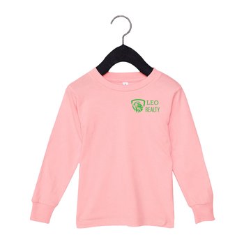 BELLA+CANVAS Youth Toddler Jersey Long-Sleeved T-Shirt - Silkscreened Personalization Available from Positive Promotions