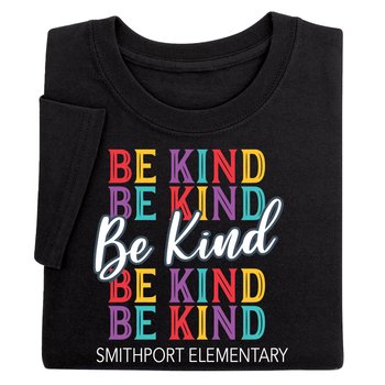 Be Kind Youth T-Shirt - Silkscreened Personalization Available from Positive Promotions