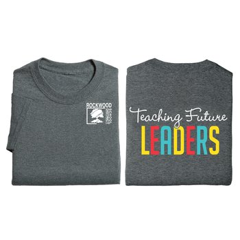 Teaching Future Leaders Unisex 2-Sided Short-Sleeved T-Shirt - Silkscreened Personalization Available from Positive Promotions