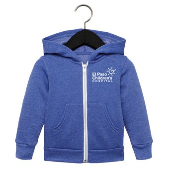 BELLA+CANVAS® Toddler Full-Zip Hooded Sweatshirt - Silkscreened Personalization Available from Positive Promotions