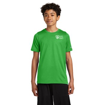 Nike® Youth Swoosh Sleeve rLegend Tee - Silkscreened Personalization Available from Positive Promotions