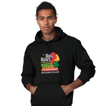 Black History Month Gildan® Heavy Blend Unisex Hooded Sweatshirt - Silkscreened Personalization Available from Positive Promotions