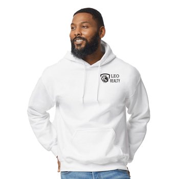 Gildan® Unisex DryBlend® Hooded Sweatshirt - Silkscreened Personalization Available from Positive Promotions