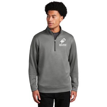 Sport-Tek® Unisex Heathered Wicking Fleece Quarter-Zip Pullover - Silkscreened Personalization Available from Positive Promotions
