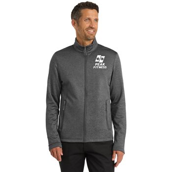 Port Authority® Men's Collective Heathered Fleece Jacket - Silkscreened Personalization Available from Positive Promotions
