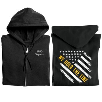 Dispatchers: We Hold the Line Gildan® Unisex Heavy Blend Full-Zip Hooded Sweatshirt - Silkscreened Personalization Available from Positive Promotions