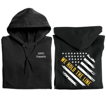 Dispatchers: We Hold the Line Gildan® Unisex Heavy Blend Pullover Hooded Sweatshirt - Silkscreened Personalization Available from Positive Promotions