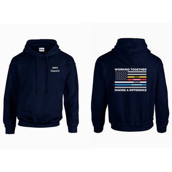 Working Together, Making a Difference Gildan® Unisex Heavy Blend Pullover Hooded Sweatshirt - Silkscreened Personalization Available from Positive Promotions