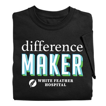 Difference Maker Unisex Short-Sleeved T-Shirt - Silkscreened Personalization Available from Positive Promotions