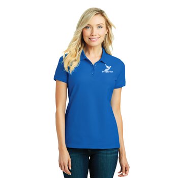 Port Authority® Women's Core Classic Piqué Polo - Silkscreened Personalization Available from Positive Promotions