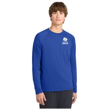Sport-Tek® Men's Long-Sleeved UV Rashguard Tee - Silkscreened Personalization Available from Positive Promotions