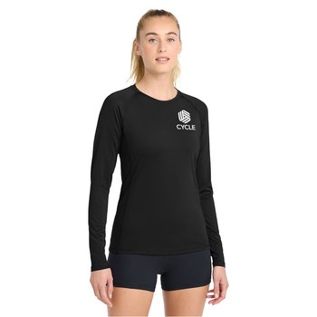 Sport-Tek® Women's Long-Sleeved UV Rashguard Tee - Silkscreened Personalization Available from Positive Promotions