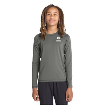 Sport-Tek® Youth Long-Sleeved UV Rashguard Tee - Silkscreened Personalization Available from Positive Promotions