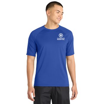 Sport-Tek® Men's Short-Sleeved UV Rashguard Tee - Silkscreened Personalization Available from Positive Promotions