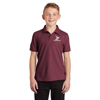 Port Authority® Youth Core Classic Piqué Polo - Silkscreened Personalization Available from Positive Promotions
