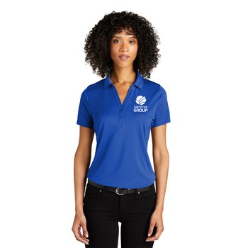 Port Authority® Women's C-FREE Recycled Piqué Performance Polo - Silkscreened Personalization Available from Positive Promotions