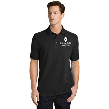 Port & Company® Men's Combed Ring-Spun Piqué Polo - Silkscreened Personalization Available from Positive Promotions