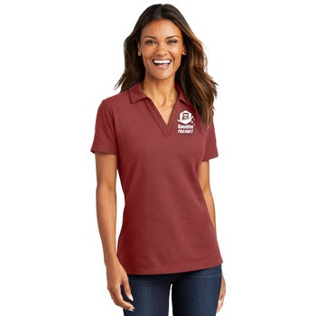 Port Authority® Women's C-FREE® Cotton Blend Piqué Polo - Silkscreened Personalization Available from Positive Promotions