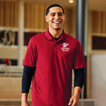 Sport-Tek® Men's Performance Re-Compete Recycled Polo - Silkscreened Personalization Available from Positive Promotions