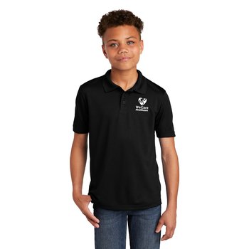 Sport-Tek® Youth ® RacerMesh® Performance Polo - Silkscreened Personalization Available from Positive Promotions