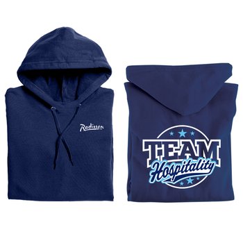 Team Hospitality Gildan® Unisex Heavy Blend Pullover Hooded Sweatshirt - Silkscreened Personalization Available from Positive Promotions
