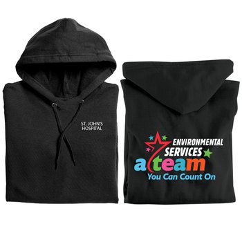 Environmental Services: A Team You Can Count On Gildan® Unisex Heavy Blend Pullover Hooded Sweatshirt - Silkscreened Personalization Available from Positive Promotions